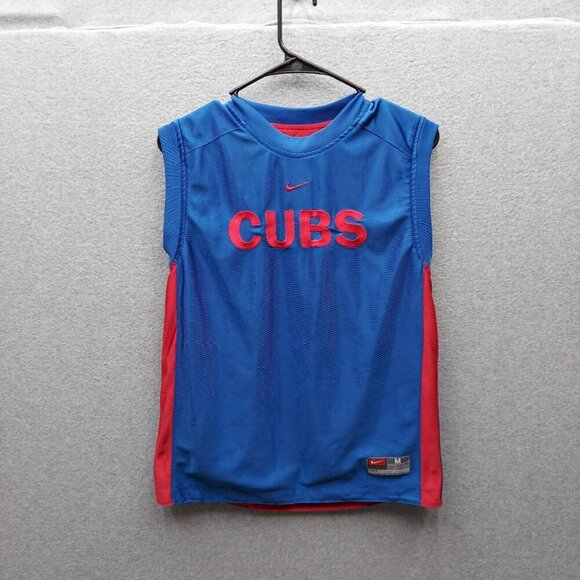 Nike Cubs Reversible Sleeveless Jersey Top Blue & Red Mens Size M - Picture 1 of 6